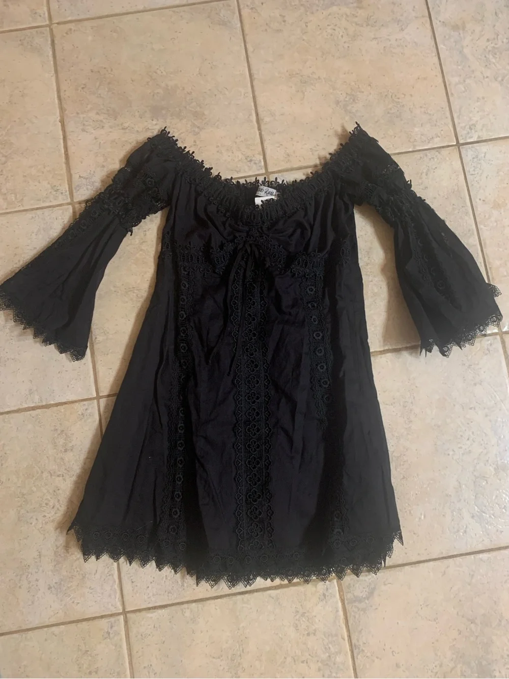 NEW Charo Ruiz Campana black dress m